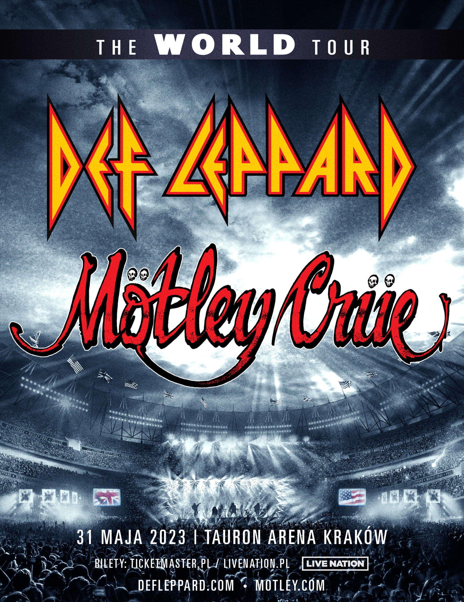 Read more about the article DEF LEPPARD i MÖTLEY CRÜE, Tauron Arena, Kraków, 31.05.2023 [Koncert -polecane wydarzenie]