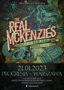 Read more about the article The Real McKenzies, Progresja, Warszawa, 21.01.2023 [Koncert – polecane wydarzenie], org. Klub Progresja