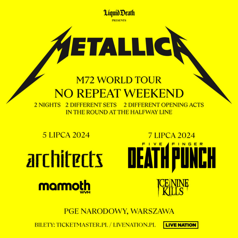 Metallica, PGE Narodowy, Warszawa, 05.07.2024/7.07.2024 [Koncert