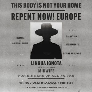 Read more about the article Lingua Ignota + Midwife | Niebo, Warszawa – 16.05.2023 | Aula Artis, Poznań – 17.05.2023 | org. WiniaryBookings