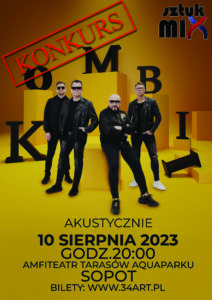 Read more about the article Kombii Akustycznie, 10.08.2023, Amfiteatr Tarasów Aquaparku, Sopot, org. Impresariat 34art.pl [Konkurs]