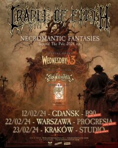 Read more about the article Cradle of Filth na 3 koncertach w Polsce | org. WiniaryBookings