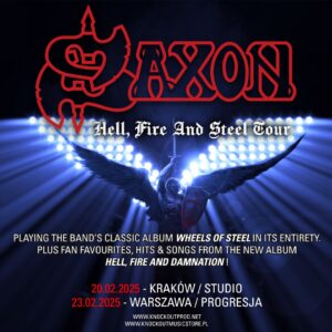 Read more about the article Saxon | 20.02.2025, Kraków, 23.02.2025, Warszawa | org. Knock Out Productions