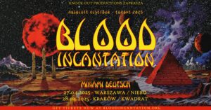 Read more about the article Blood Incantation + Minami Deutsch | 27.04.2025, Warszawa (Niebo) | 28.04.2025, Kraków (Kwadrat) | org. Knock Out Productions