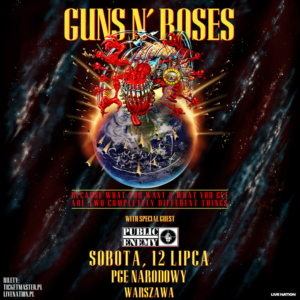 Read more about the article Guns N’ Roses (+ Public Enemy )| 12 lipca 2025 | PGE Narodowy, Warszawa org: Live Nation