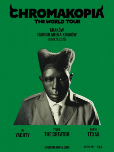 Read more about the article Tyler, The Creator – CHROMAKOPIA: The World Tour | 10.05.2025 Kraków (Tauron Arena) | org. Alter Art