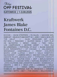 Read more about the article Off Festival ogłasza kolejnych artystów. Na plakacie pełen line-up.