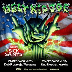 Read more about the article Ugly Kid Joe (+Sick Saints) | 24.06.25 Warszawa (Klub Progresja) | 25.06.25 Kraków (Klub Kwadrat)  | org. Live Nation Polska