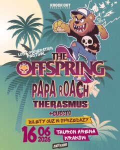Read more about the article Lost Generation: The Offspring, Papa Roach, The Rasmus | 16.06.2026 | Tauron Arena, Kraków | org. Knock Out Productions