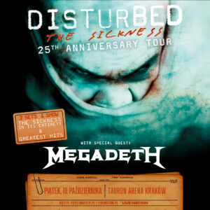 Read more about the article Disturbed (+Megadeath)  | 10.10.2026 | Tauron Arena, Kraków | org. Live Nation Polska